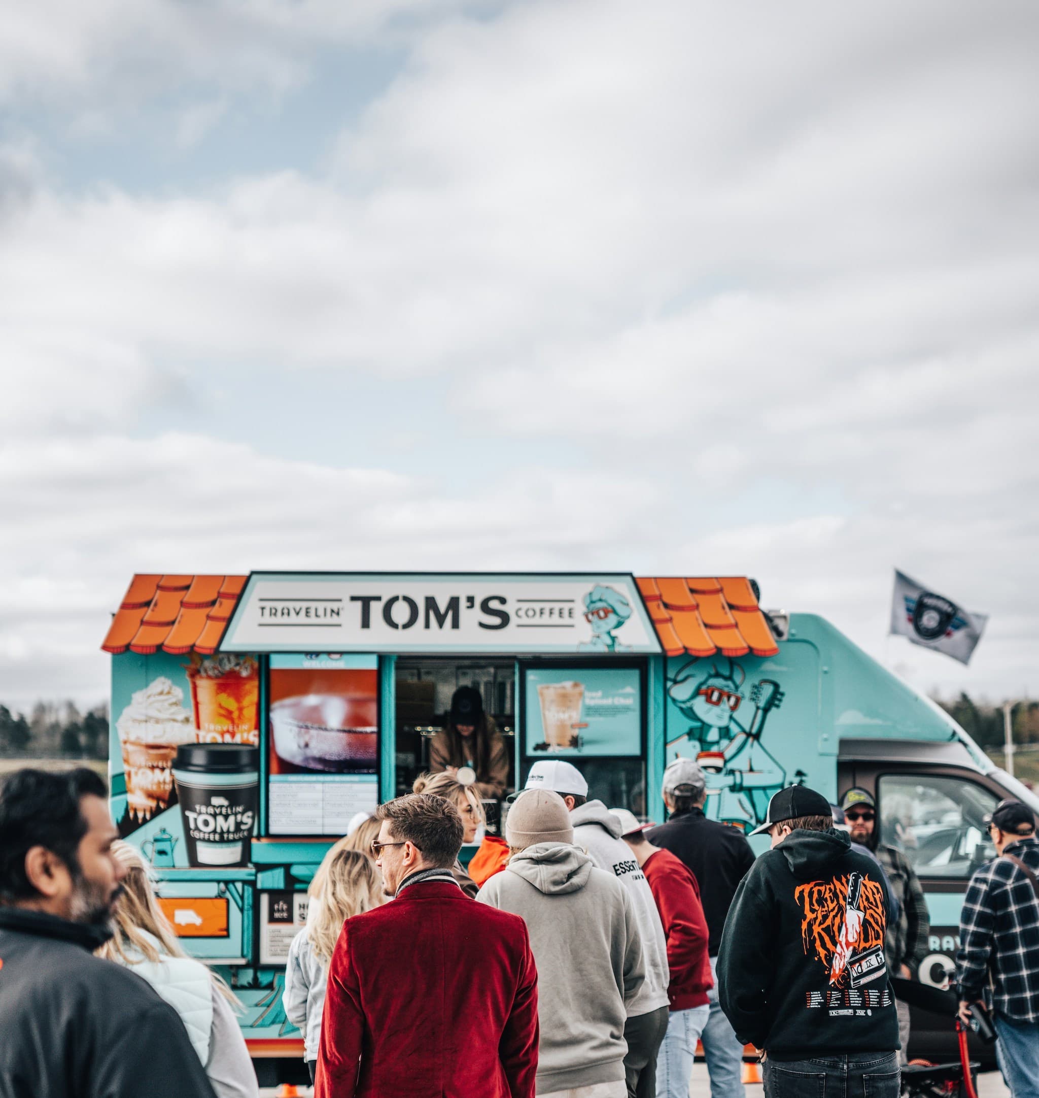 Food truck booked on private property